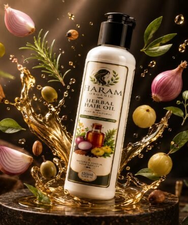 Haram Organic Herbal Hair Oil – Pure & Natural (120ml)